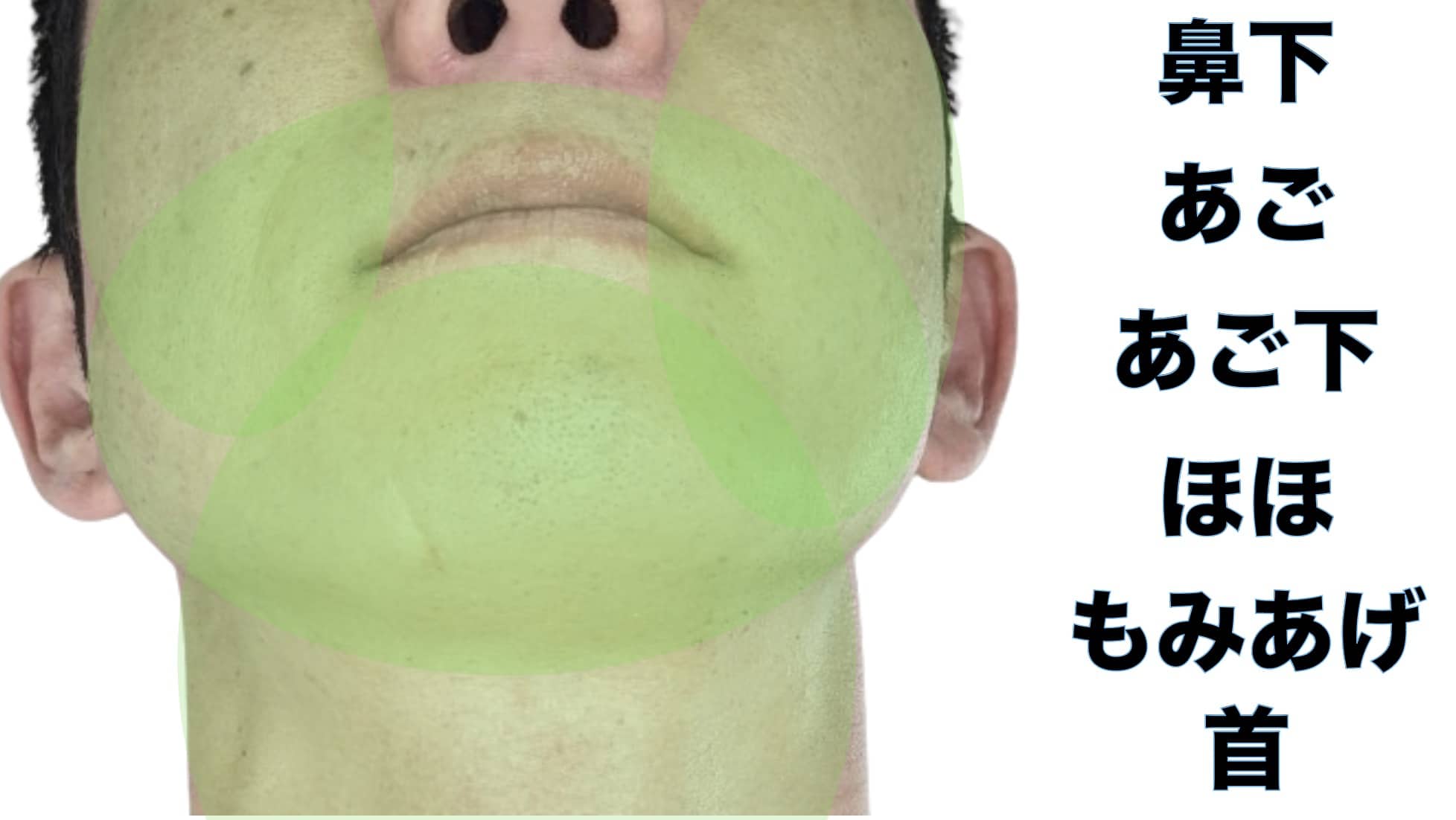 ヒゲ全部位のイラスト