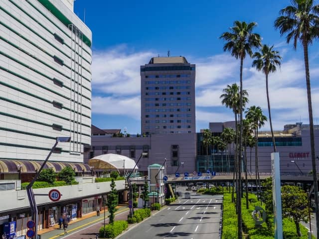 徳島駅前の写真晴れ