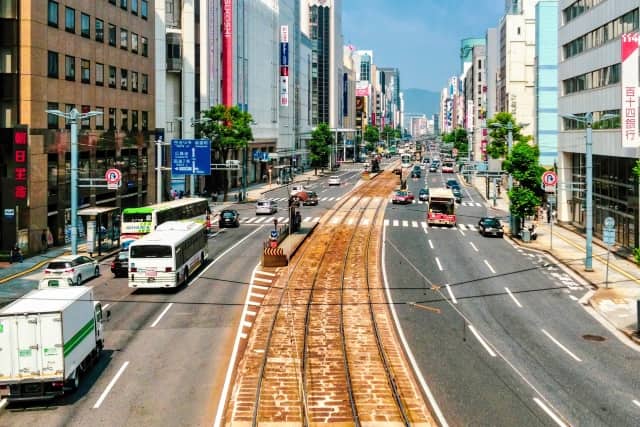 広島中心部繁華街